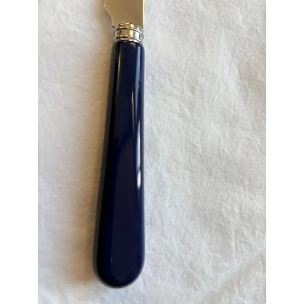 NEW Sabre Paris Pop Unis Navy Blue Dinner Knife Stainless Steel